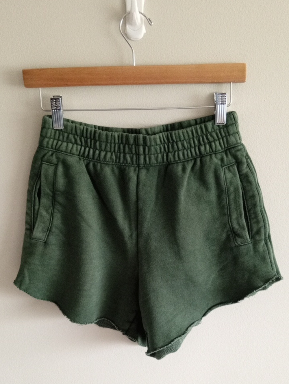 aerie Forrest Green Cotton Comfort Shorts Size XS